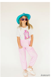 Soft Flowy Pants with Pockets Light Purple