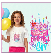Birthday Girl Custom Art Tee
