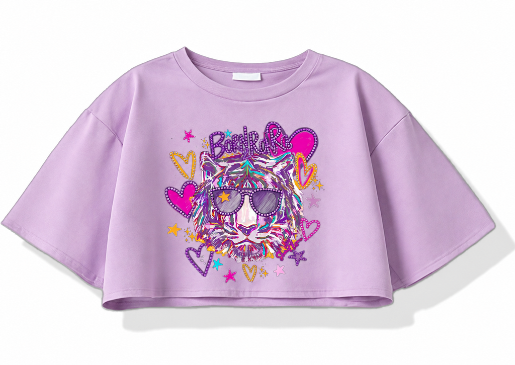 Born 2 Roar Signature Crop Tee
