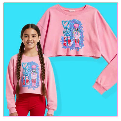 The Glam Nutcracker Thin Lightweight Sweatshirt with Custom Art