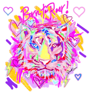 Born to Roar Custom Art Tee