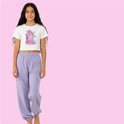 Soft Flowy Pants with Pockets Light Purple