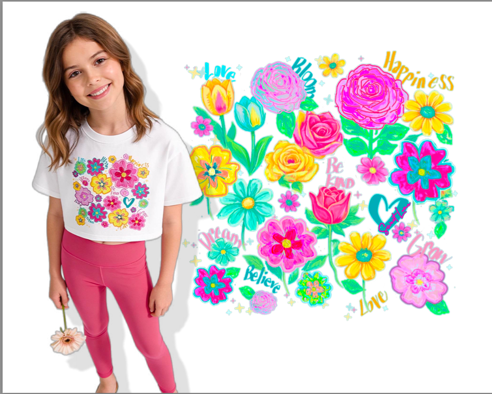 Floral Cropped Tee