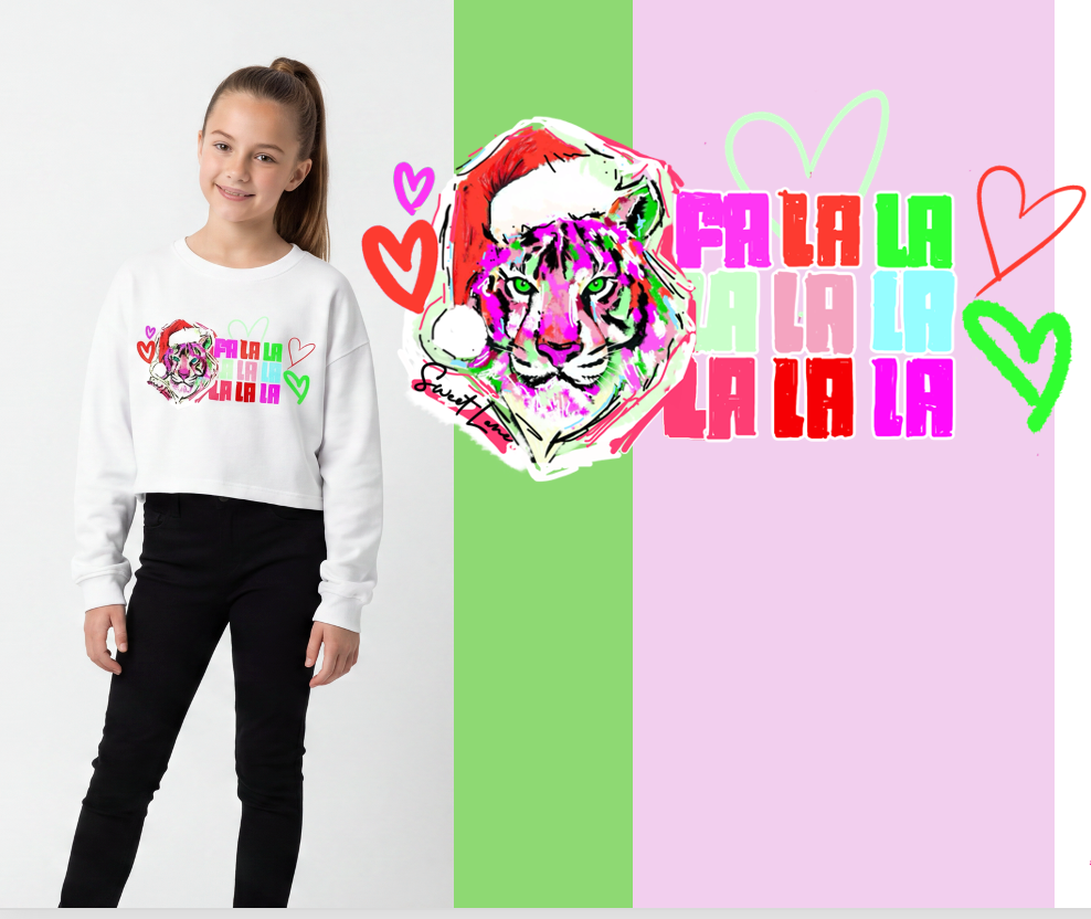 Fa La La Tiger Lightweight Sweatshirt