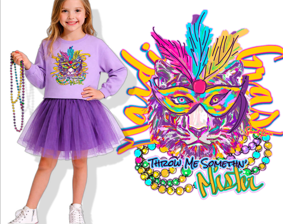 Mardi Gras Lightweight Sweatshirt