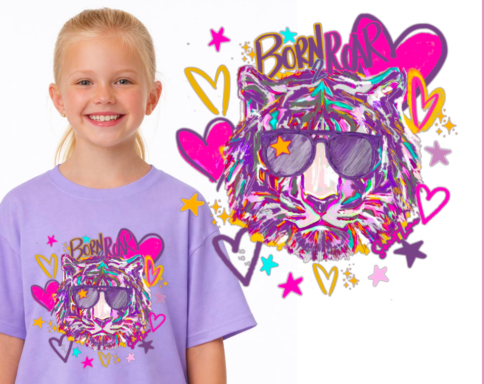 Born 2 Roar Signature Crop Tee