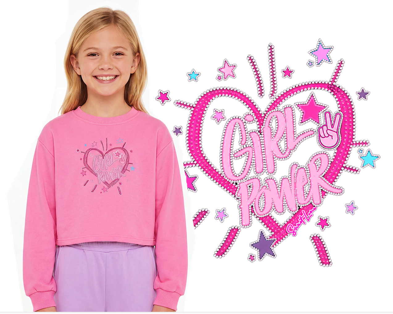 GIRL Power Lightweight Sweatshirt