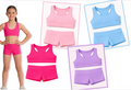 Sports Girl Soft Sports Bra and Cartwheel Shorts Set