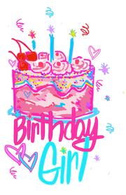 Birthday Girl Custom Art Tee