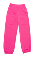 Soft Flowy Pants with Pockets Hot Pink