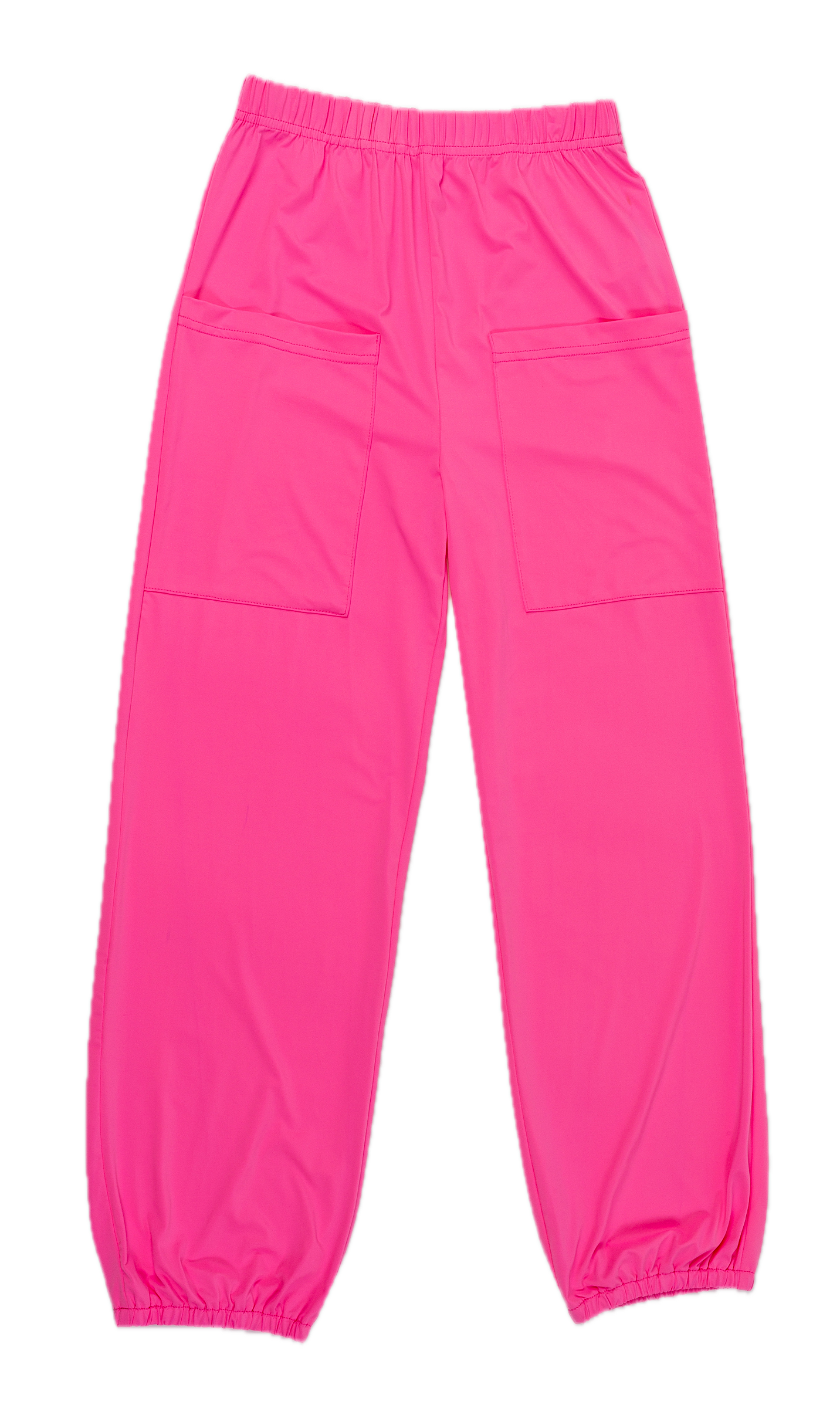 Soft Flowy Pants with Pockets Hot Pink