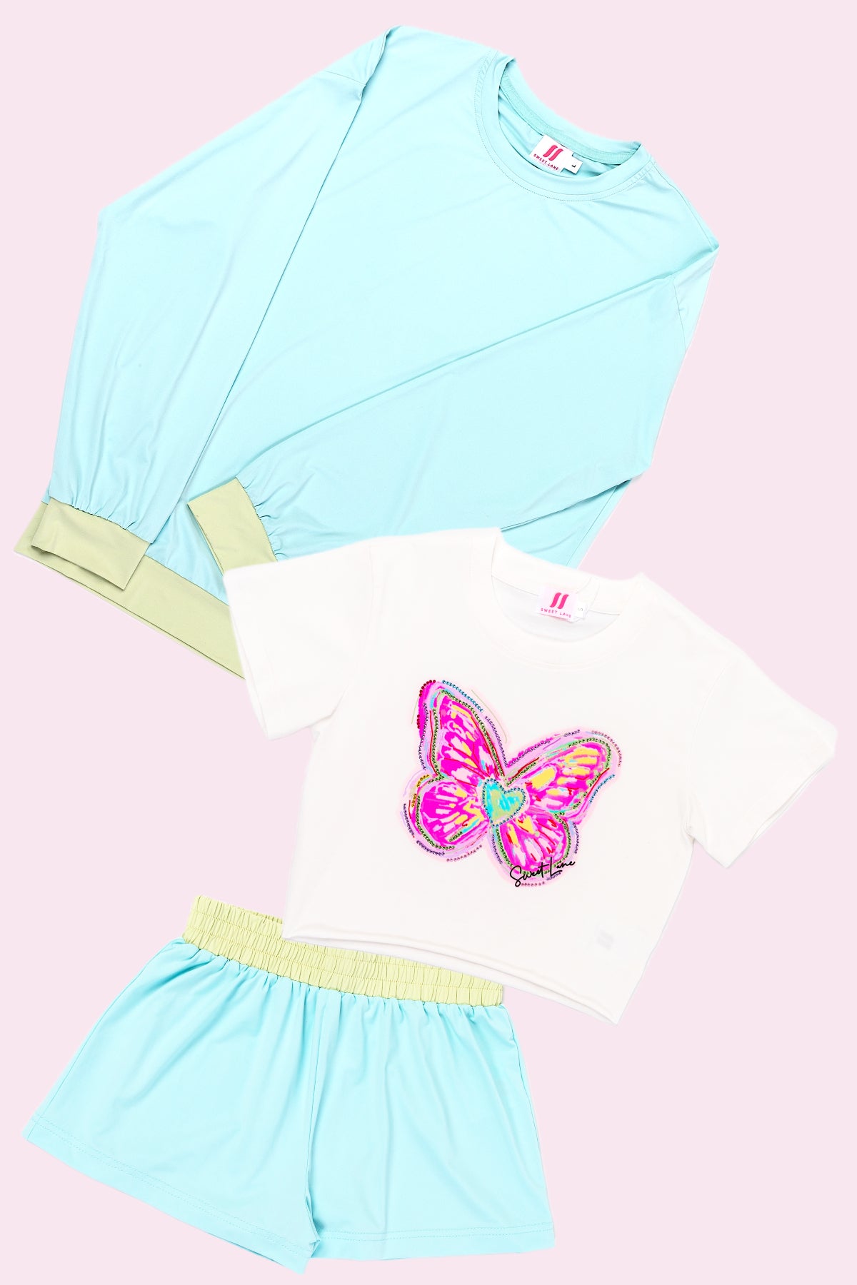 Shorts and Top Set - Ice Blue