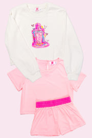 Sippin on Pink Custom Art Tee