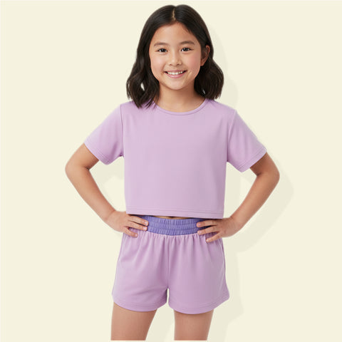 Shorts and Top Set Light Purple