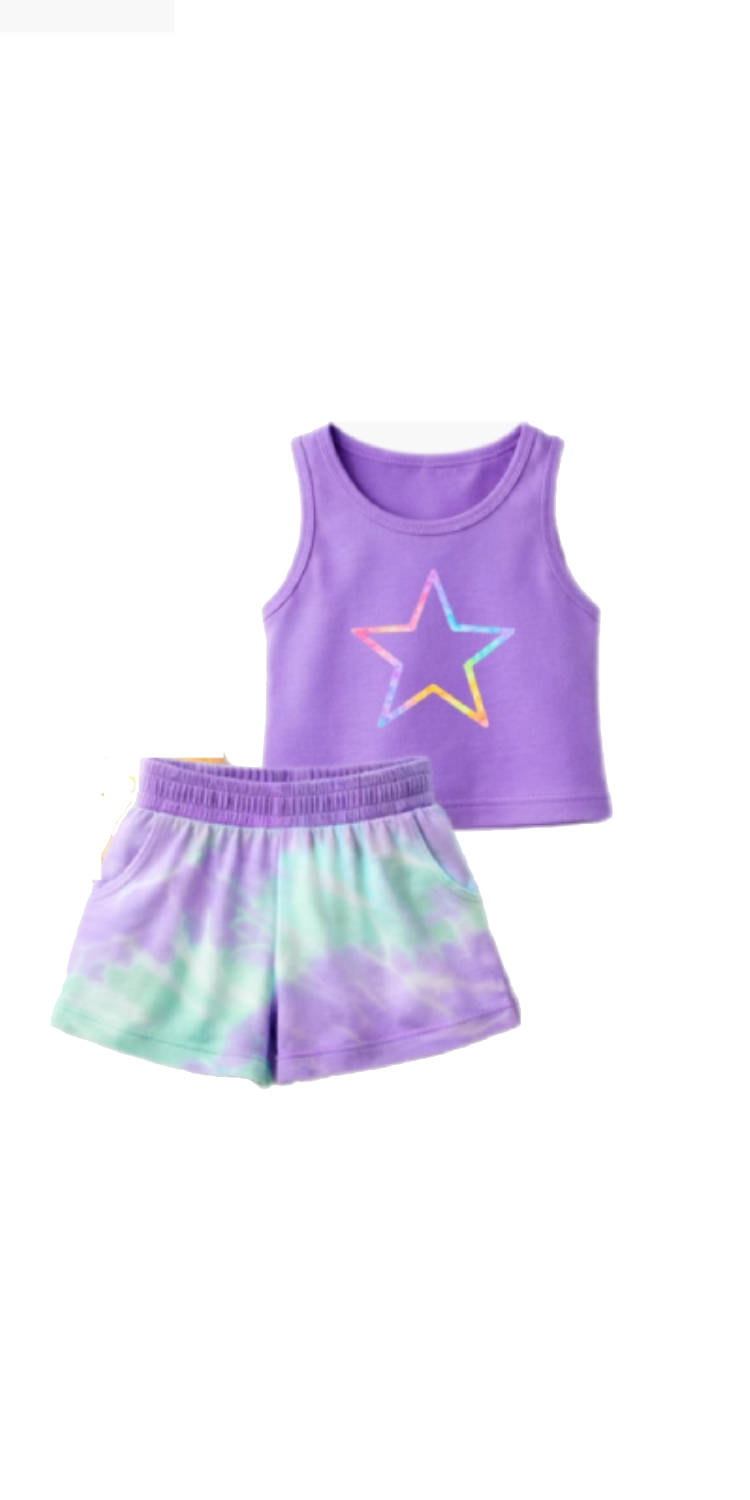 TDYE shorts set SUN