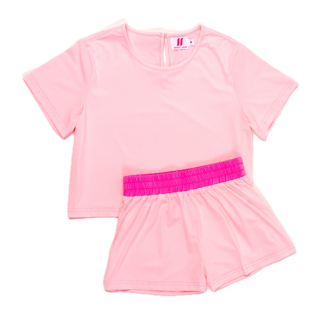 Shorts and Top Set - Cotton Candy